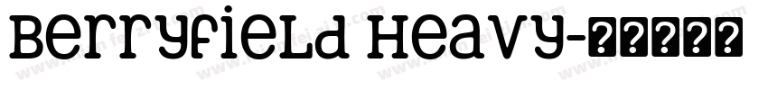 Berryfield Heavy字体转换